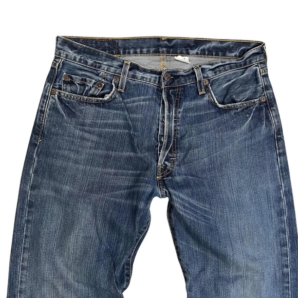 Vintage Levi's 501 Jeans Made in Mexico W34 L34 Button Fly 100% Cotton - Picture 10 of 11